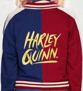 Adult Female Costumes to Hire - Harly Quinn Baseball Jacket - L